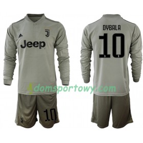 Koszulka Juventus DYBALA 10 Dziecięcy Wyjazdowe Koszulki Piłkarskie 2018-2019 Długi Rękaw